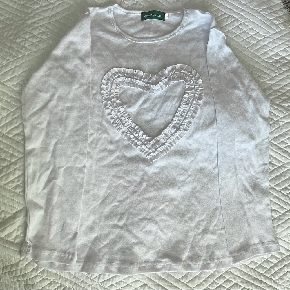 NWT Heart long sleeve shirt